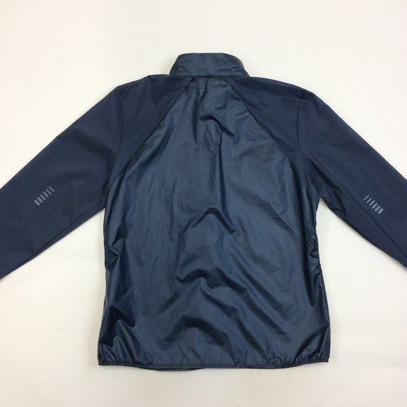 Under Armour Women's Small Outdoor Impasse Wind Jacket 1350958 Blue Black - Picture 9 of 11